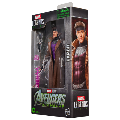 Gambit Marvel Legends Avengers Doomsday — Package Side with Character Art