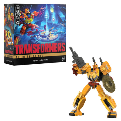 Sentinel Prime Age of the Primes Voyager Figure — Package Box Front with Figure Out of Box