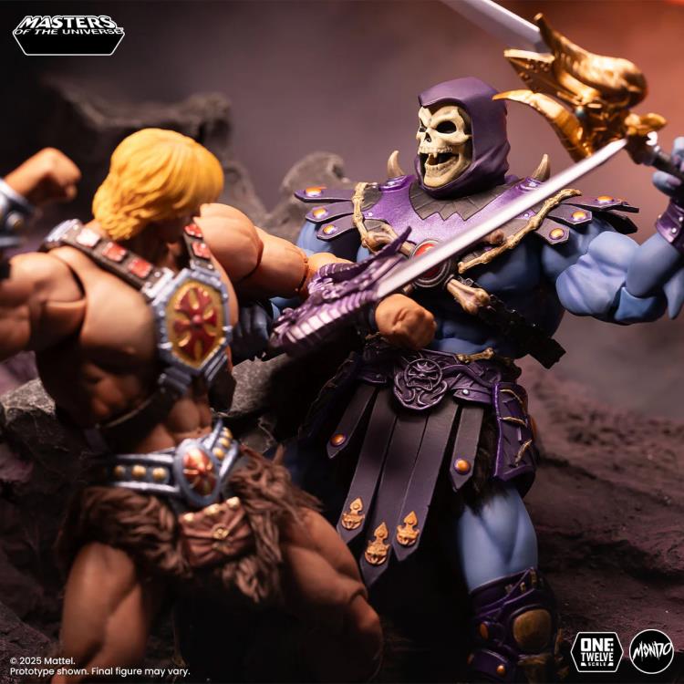 Skeletor MOTU 200X Mondo 1/12 Scale Figure — Battle Scene with He-Man Face-Off