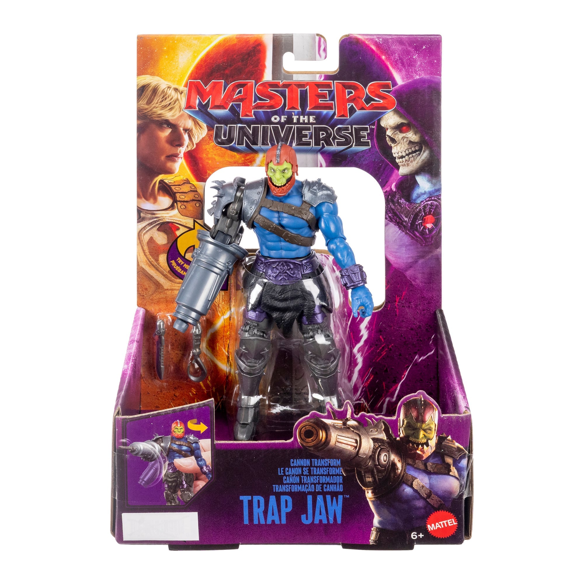 Trap Jaw Masters of the Universe 2026 Film 5.5-Inch Figure — Box Art Front Package View