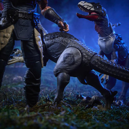 Cobra Deinonychus Classified Series Back View with Cobra Sigil and Second Deinonychus — Package Detail
