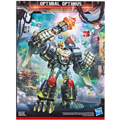Optimal Optimus Power of the Primes — Box Back Art Close-Up with Scepter of Sparks Artwork