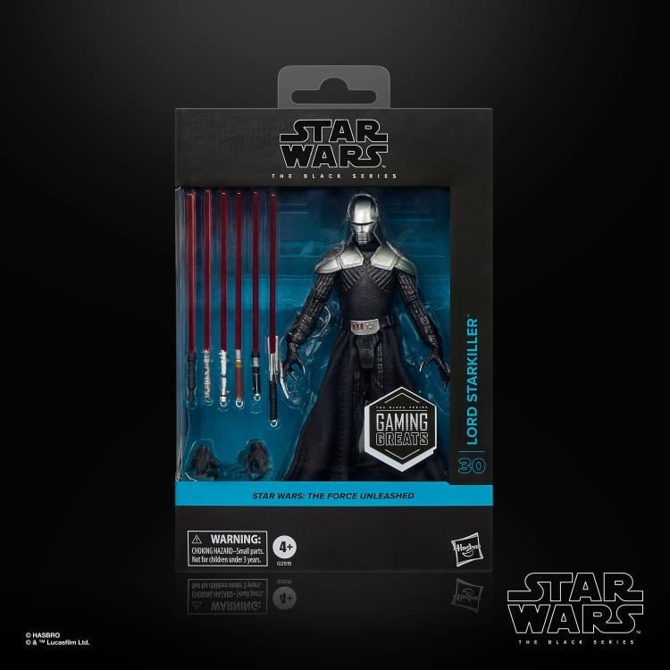 Lord Starkiller Black Series Gaming Greats 6-Inch — Package Front View Window Box