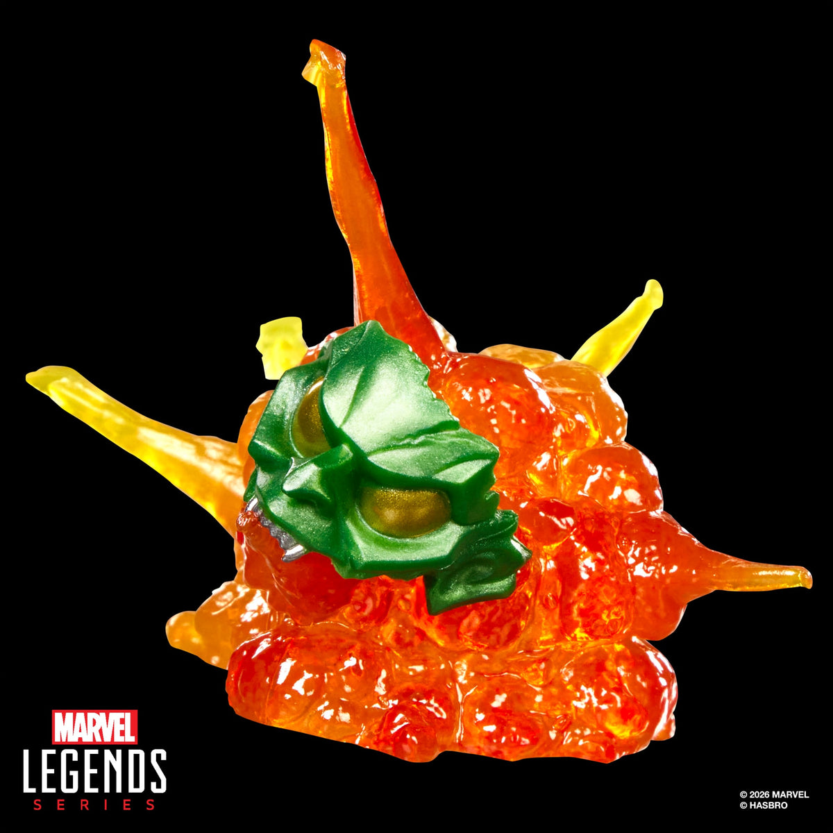 Green Goblin Marvel Legends 6-Inch — Pumpkin Bomb Blast Effect Accessory Close-Up