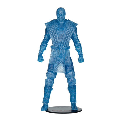 Sub-Zero (Ice Clone) Mortal Kombat Klassic 7-Inch — Front View on Display Stand
