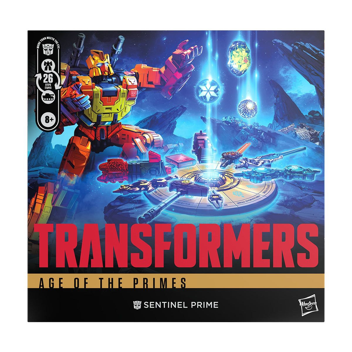 Sentinel Prime Age of the Primes Voyager Figure — Box Art Close-Up Front Panel