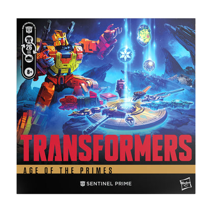 Sentinel Prime Age of the Primes Voyager Figure — Box Art Close-Up Front Panel