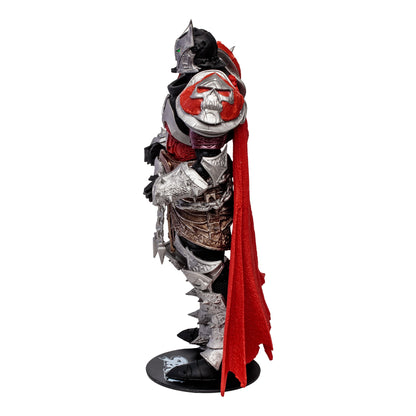 Medieval Spawn McFarlane Vault Collection 7-Inch Action Figure — Side View Revealing Skull Pauldron and Red Cape Detail