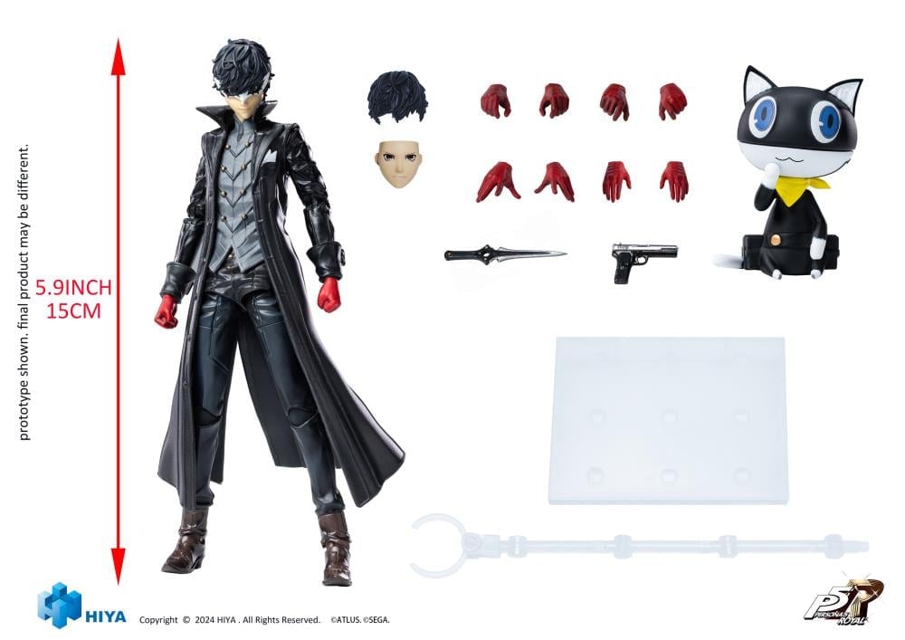 Joker Persona 5 Exquisite Basic 6-Inch Figure — Contents Display All Accessories and Mona
