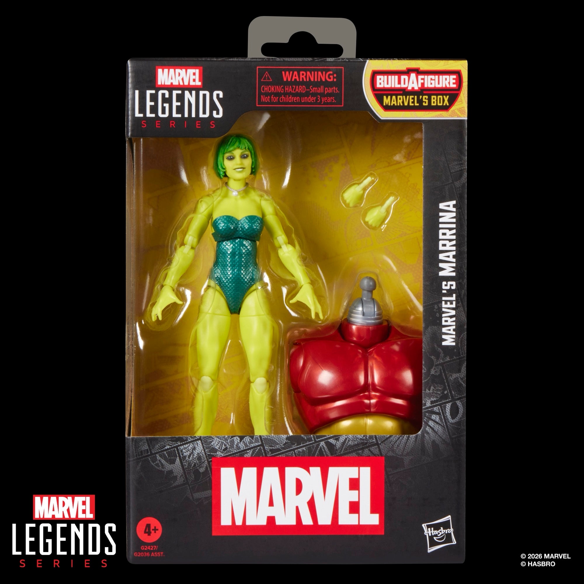 Marrina Marvel Legends 6-Inch Figure — Package Front View Sealed