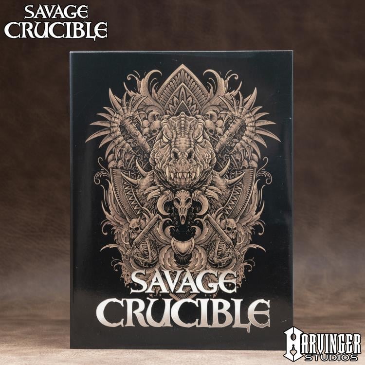 Ko'Mo of the Isles Savage Crucible 6-Inch Figure — Box Art Close-Up Front Panel