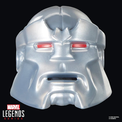 Marvel's Box Build-A-Figure Head — Close-Up Detail Red Eyes Silver Finish