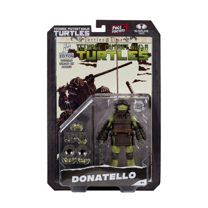 Donatello TMNT Page Punchers 5-Inch Action Figure — Front View with Comic and Accessories Shown