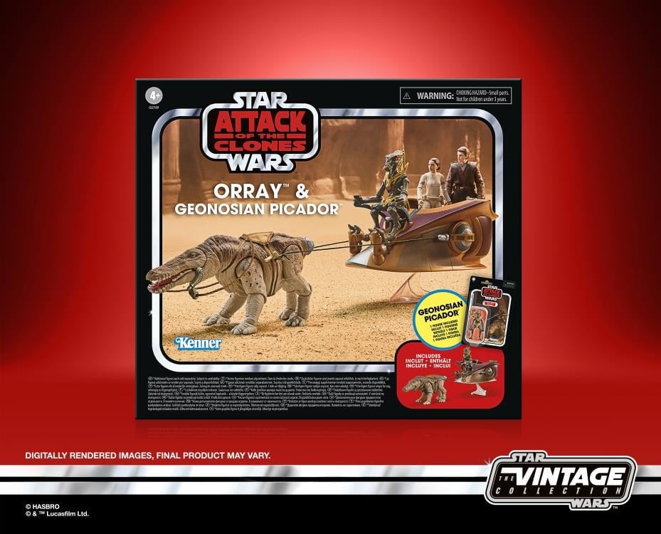 Orray & Geonosian Picador Vintage Collection — Box Front Package Art