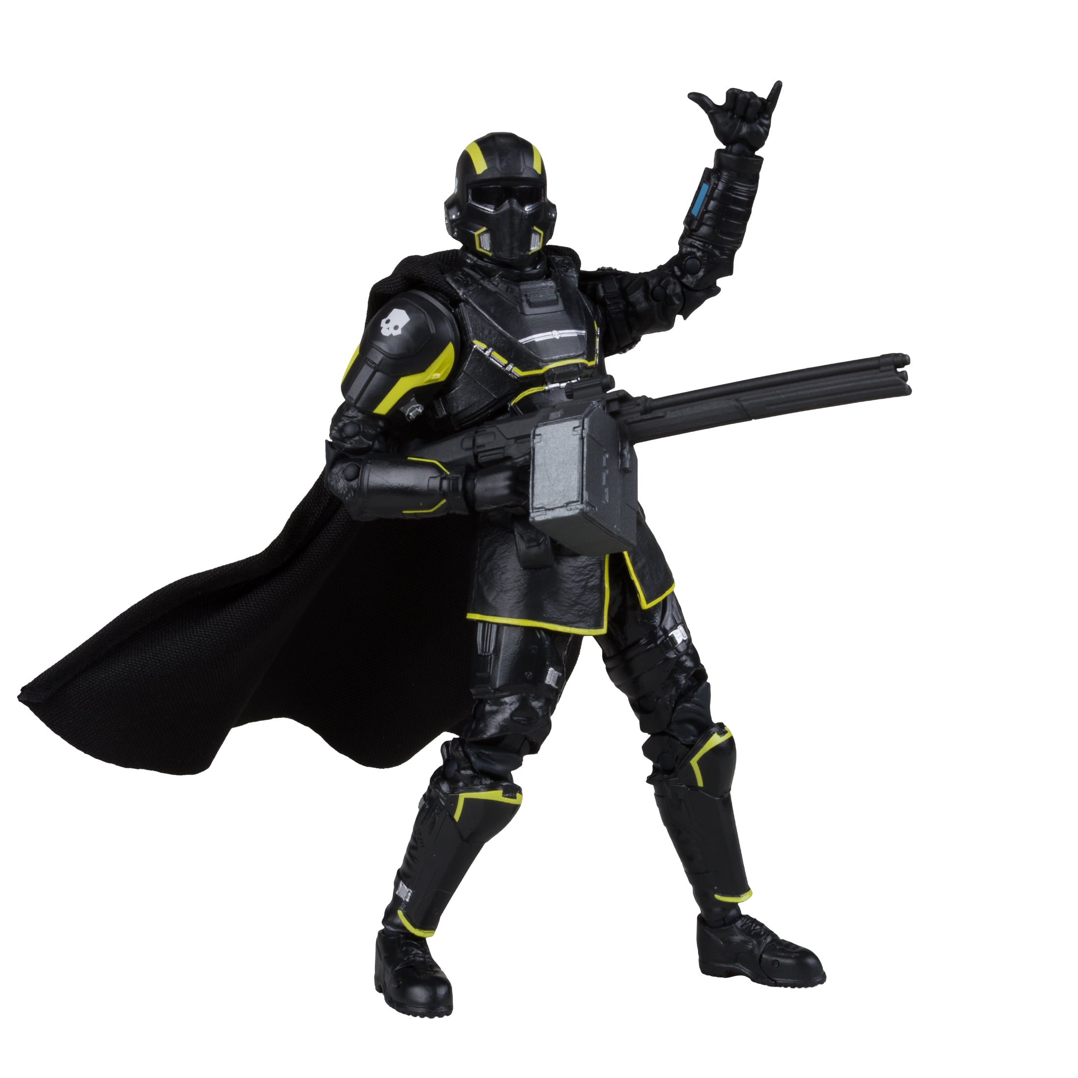 B-01 Tactical Helldiver Helldivers 2 McFarlane Elite Edition 7 Inch — Articulation Pose with Recoilless Rifle and Rock On Hand Gesture