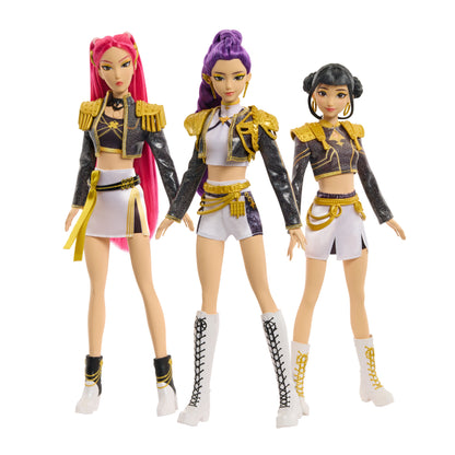 Rumi 'Golden' KPop Demon Hunters HUNTR/X 12-Inch Fashion Doll — Out of Box with Full Doll Line Display