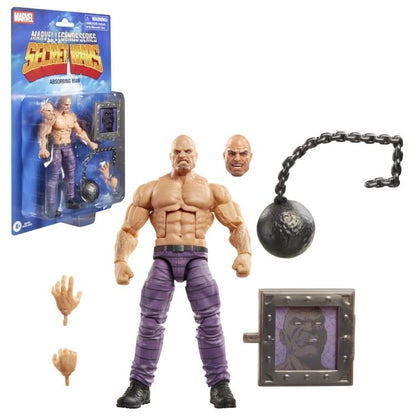 Absorbing Man Marvel Legends 6-Inch Figure — Package Contents with Retro Blister Card