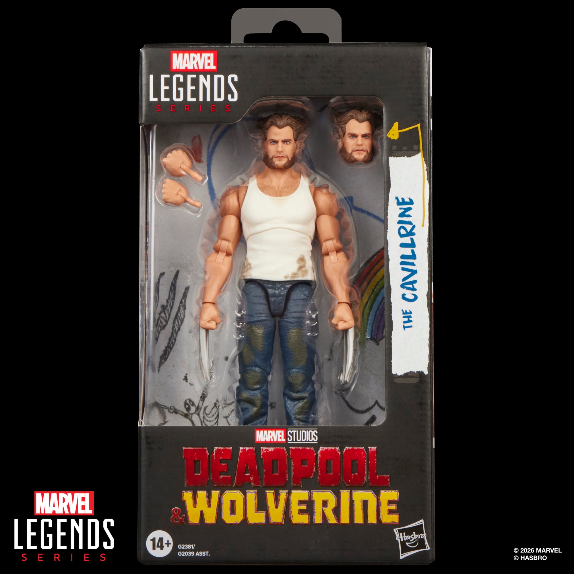 Cavillrine Marvel Legends 6-Inch Figure — Box Art Front View Deadpool and Wolverine