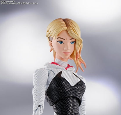Spider-Gwen S.H.Figuarts Across the Spider-Verse Figure — Unmasked Gwen Head Sculpt Close-Up