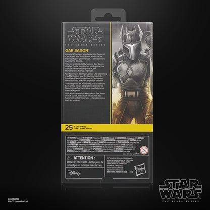 Gar Saxon Black Series 6-Inch Figure — Package Back with Character Bio