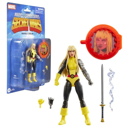 Magik Marvel Legends Secret Wars 6-Inch Figure — Package Front with All Accessories