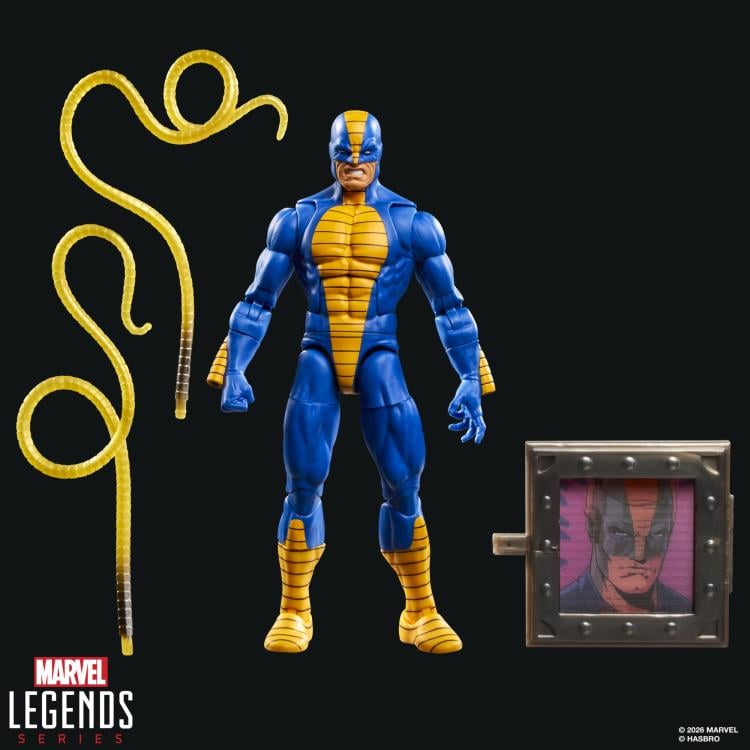 Constrictor Marvel Legends 6-Inch — Out of Box Figure with Both Coils and Shield Displayed