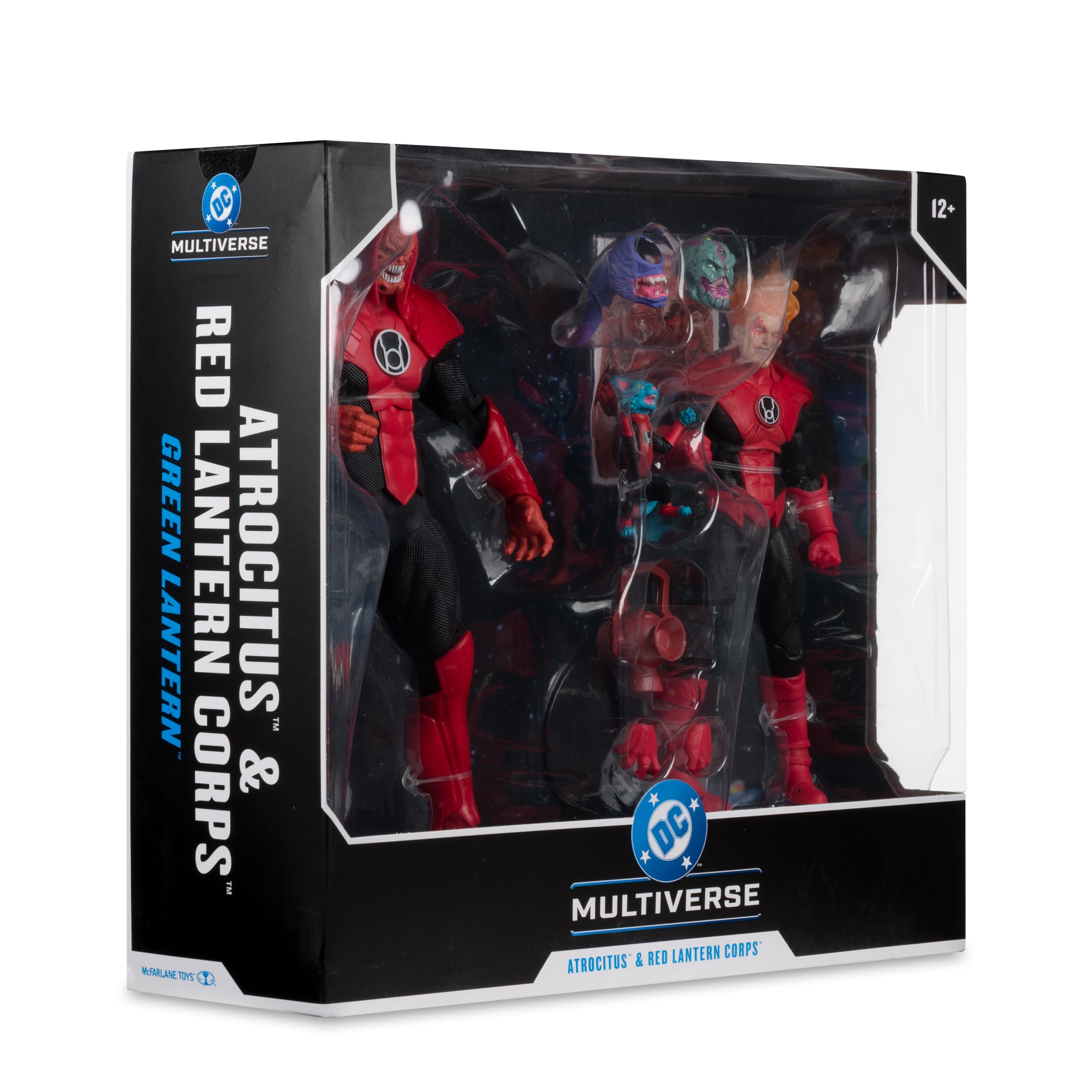 Atrocitus Red Lantern Corps DC Multiverse 7-Inch Two-Pack — Box Side View