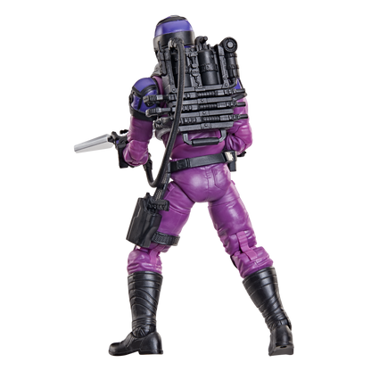 Techno-Viper G.I. Joe Classified Retro 6-Inch Figure — Back View Showing Full Backpack and Belt Holster
