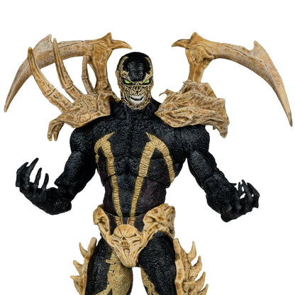 Curse of the Spawn Spawn 7-Inch Action Figure — Figure Detail Upper Body and Skull Belt Buckle Close-Up