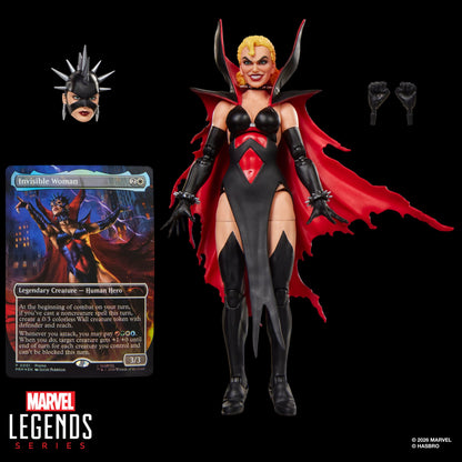 Malice Sue Storm Marvel Legends 6-Inch Figure — Accessories Included: Alternate Heads, Fisted Hands, MTG Card