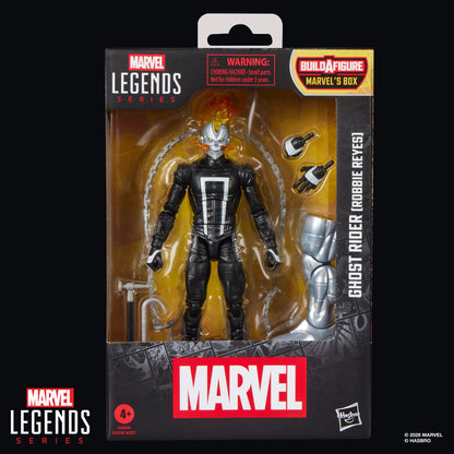Ghost Rider Robbie Reyes Marvel Legends 6-Inch Figure — Package Detail Front with BAF Callout