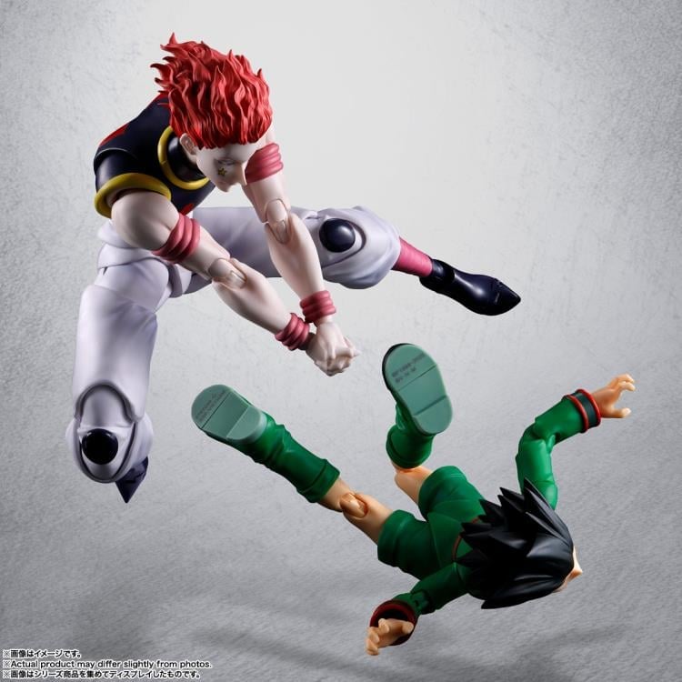 Hisoka Hunter x Hunter S.H.Figuarts 6.7-Inch Figure — Airborne Combat Pose with Gon