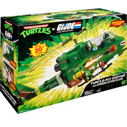 Turtle-Fly Copter TMNT x G.I. Joe — Box Side and Feature Callouts