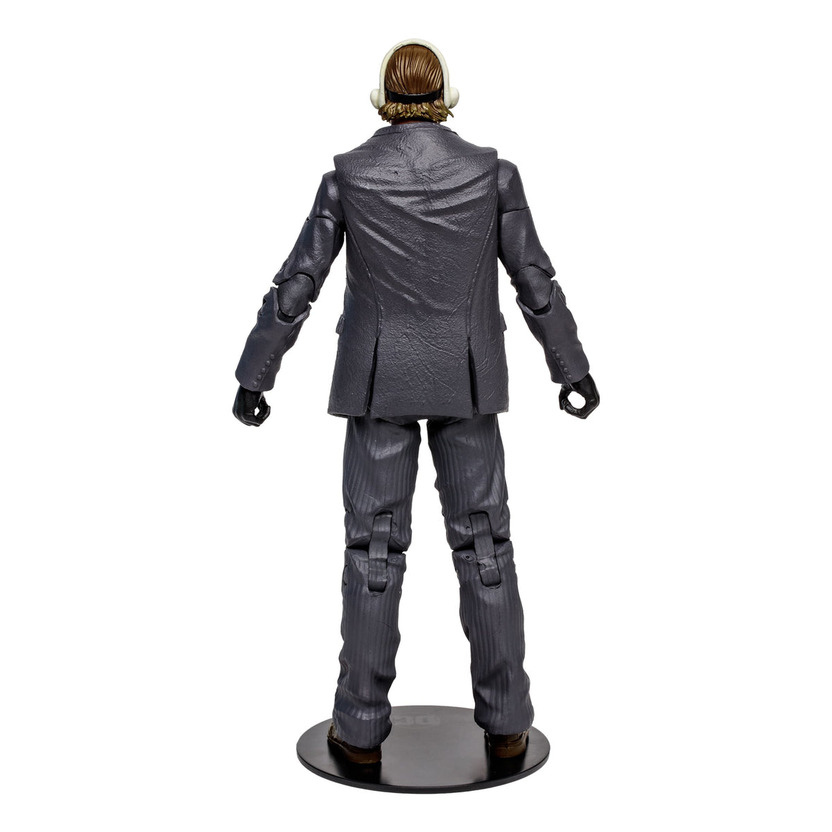 Joker Dark Knight DC Multiverse 7-Inch Figure — Back View on Figure Base Showing Suit Detail