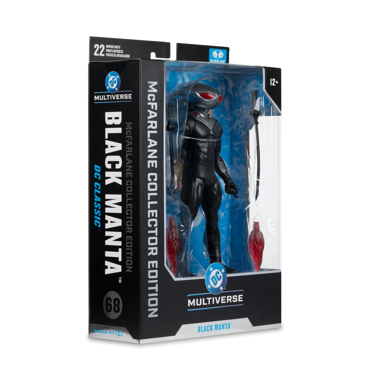 Black Manta DC Multiverse Collector Edition 7-Inch Figure — Package Side View with DC Classic Branding