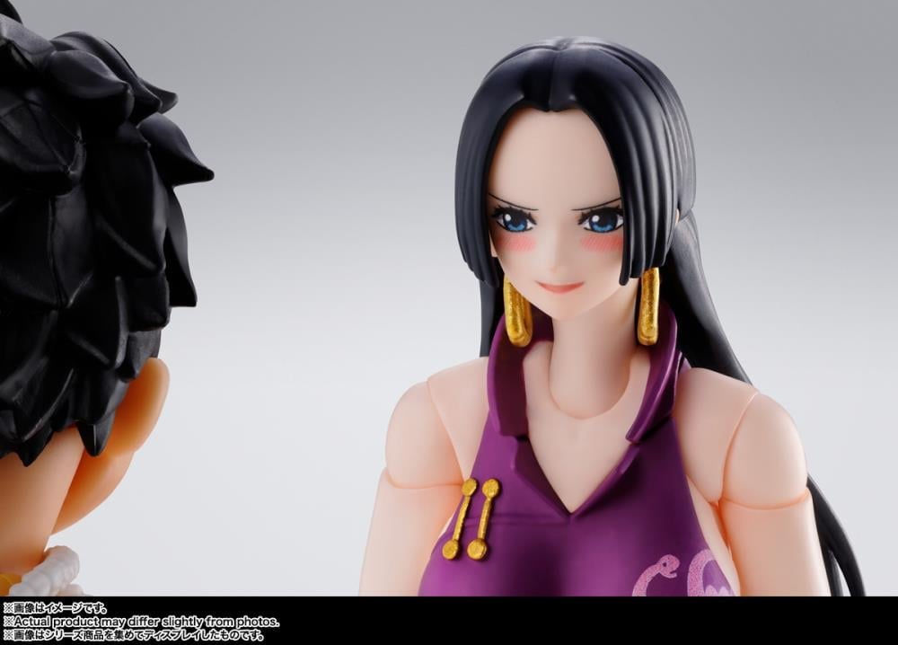 Boa Hancock Marineford S.H.Figuarts 6-Inch Figure — Face Detail Smiling Expression Close-Up