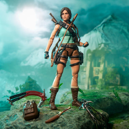 Lara Croft G.I. Joe Classified Series 6-Inch Figure — Accessories Displayed Around Figure