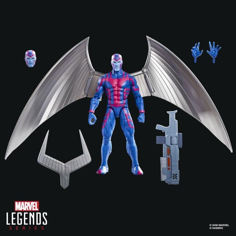 Archangel X-Men '97 Marvel Legends 6-Inch Figure — Accessories Included Display All Pieces