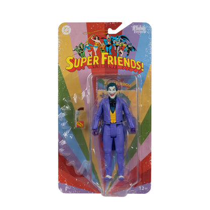 Joker DC Retro Super Friends 6-Inch Figure — Package Front Showing Blister Card Art