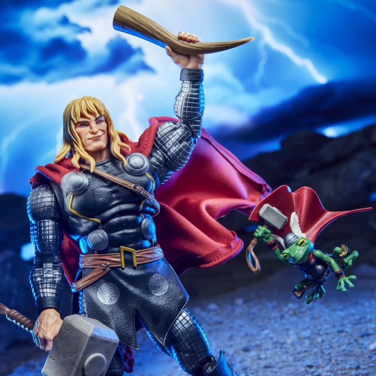 Thor Marvel Legends Maximum Series 6-Inch Figure — Horn Accessory Pose with Throg