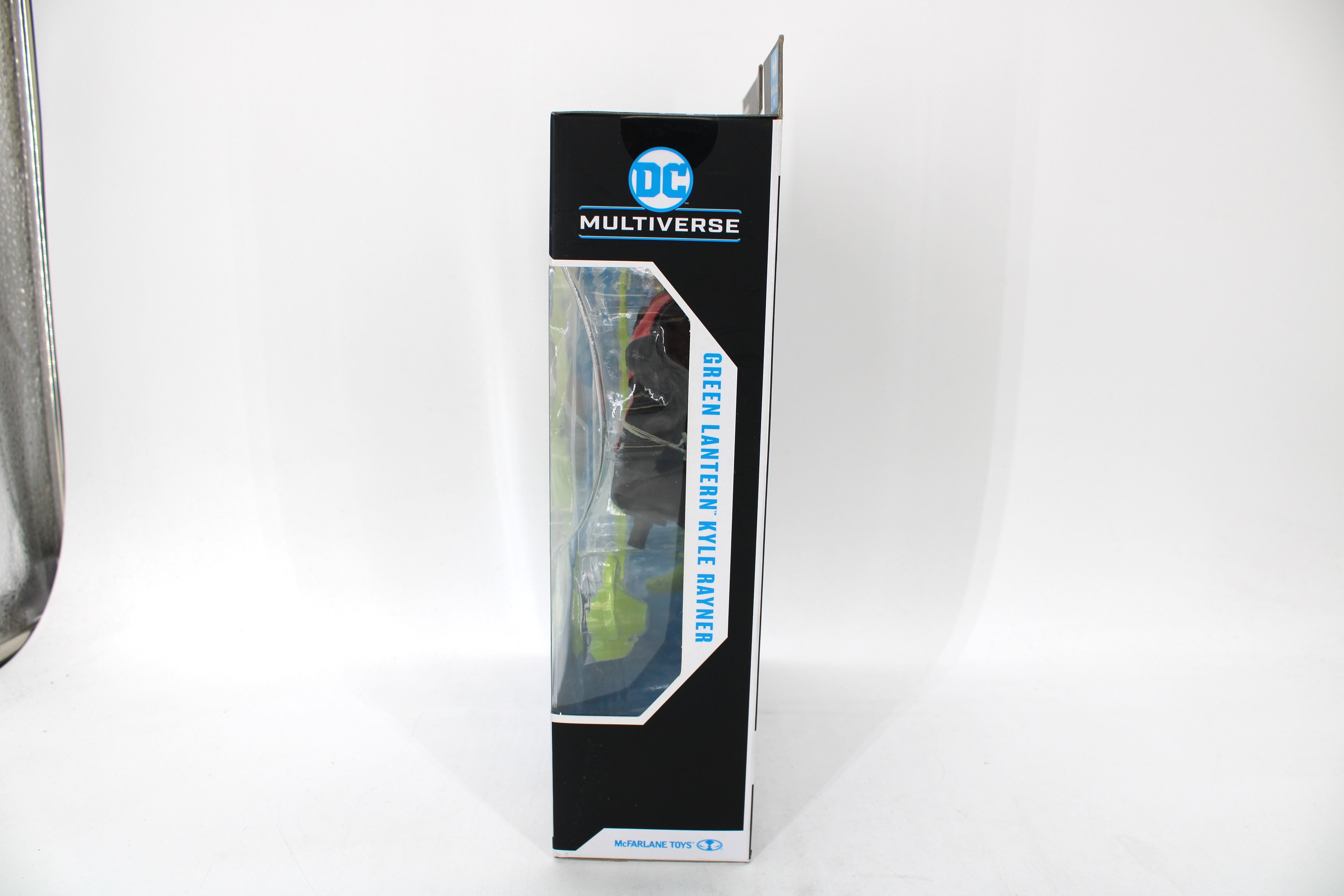 Kyle Rayner DC Multiverse Blackest Night Figure — Side Window View Showing Figure in Tray