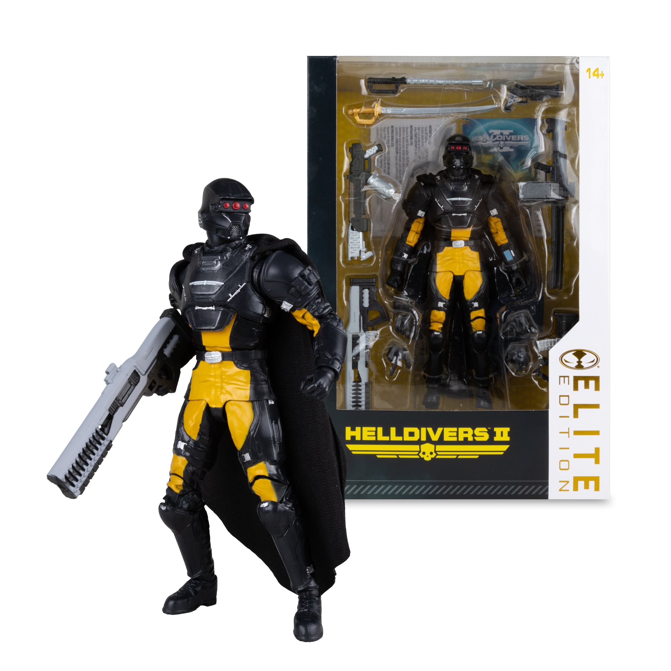 SA-04 Combat Technician Helldivers 2 Elite Edition 7-Inch Figure — Out of Box with Elite Edition Window Box Package