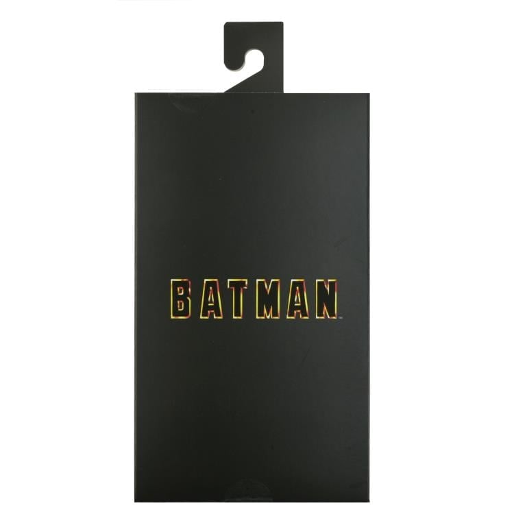 Batman 1989 NECA 8-Inch Clothed Figure — Box Side with Gold Foil Batman Logo