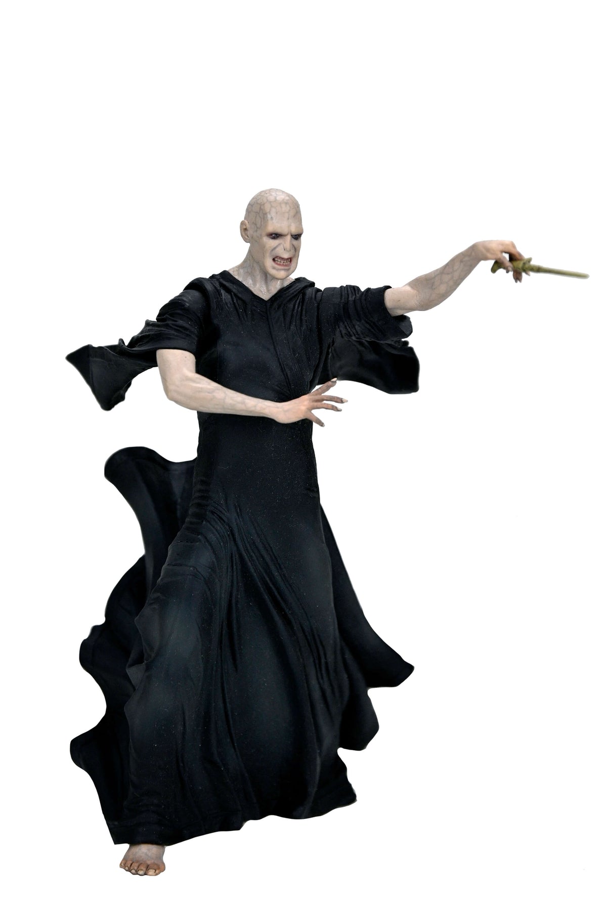 Lord Voldemort Harry Potter Legacy Collection 7-Inch Figure — Out of Box White Background Wand Pose