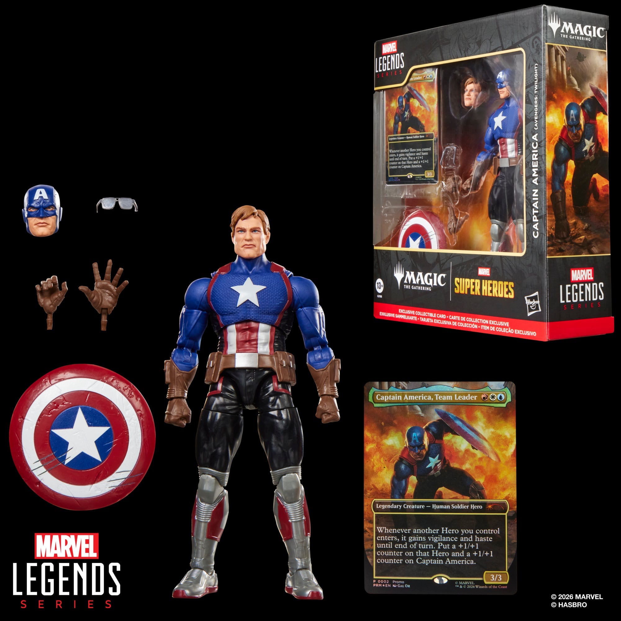 Captain America Avengers Twilight Marvel Legends 6-Inch Figure — Package Contents Out of Box