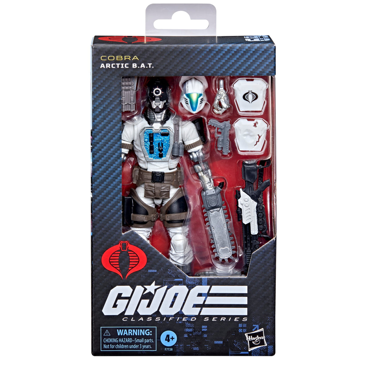 Arctic B.A.T. G.I. Joe Classified Series 6-Inch Figure — Box Art Close-Up Front of Package