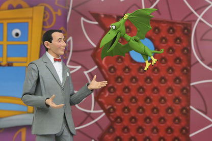 Pee-Wee Herman NECA Ultimate 7-Inch Figure — Pee-Wee with Pterri the Pterodactyl Side View Pose