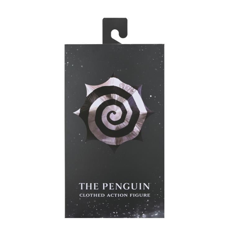 The Penguin Batman Returns 8-Inch Clothed Figure NECA — Slipcover Box Front Penguin Logo