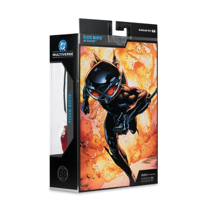 Black Manta DC Multiverse Collector Edition 7-Inch Figure — Package Back View with Comic Art