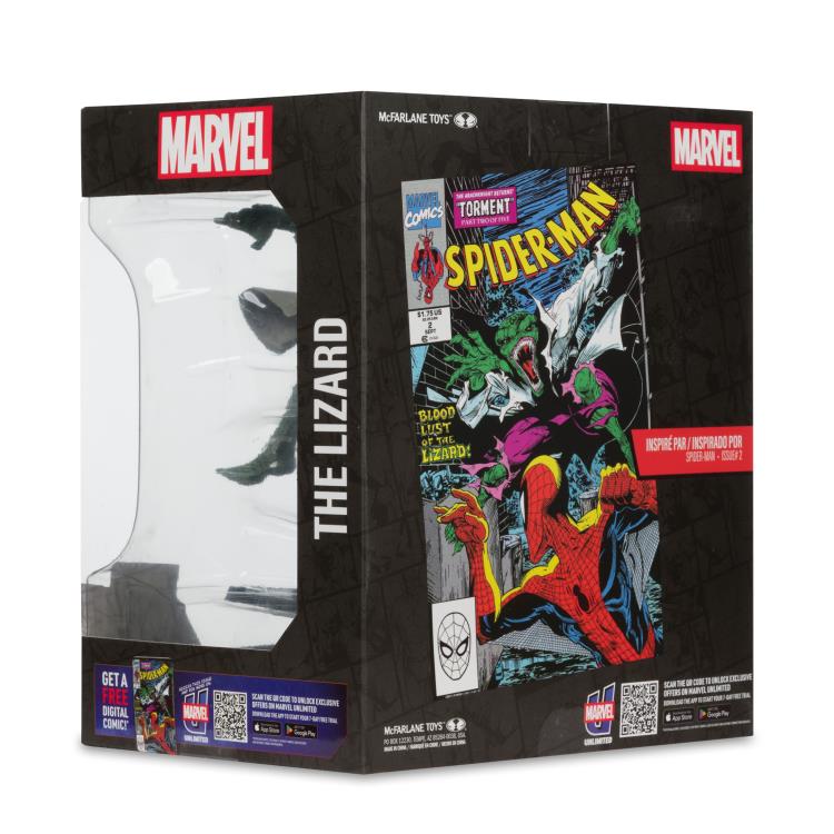 The Lizard McFarlane Marvel 1/10 Scale Figure — Box Back Package Detail